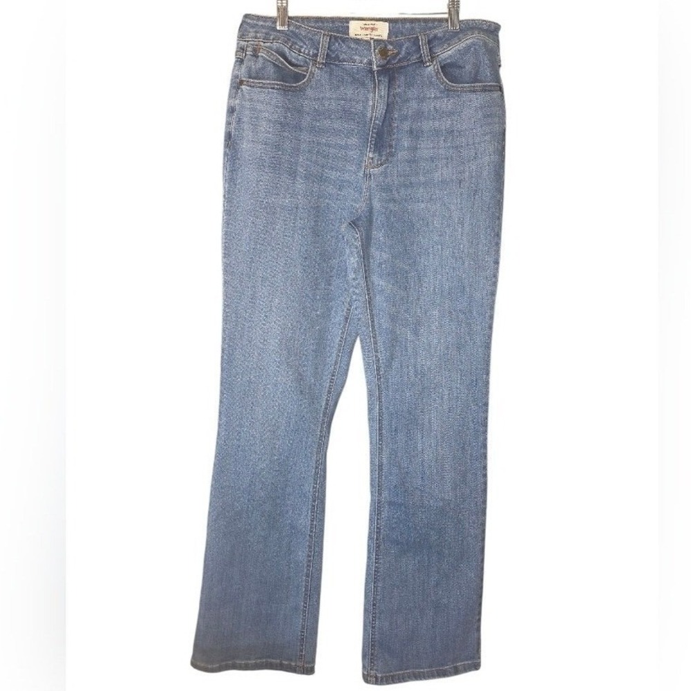 Wrangler Women's Light Wash Stretch Denim Jeans Classic Boho Y2K 5 Pocket Design